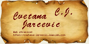 Cvetana Jarčević vizit kartica